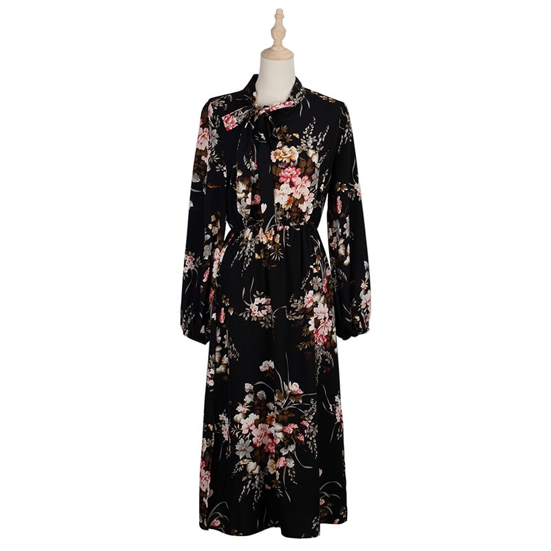 women's puff sleeved floral printed dress women's puff sleeved floral printed dress